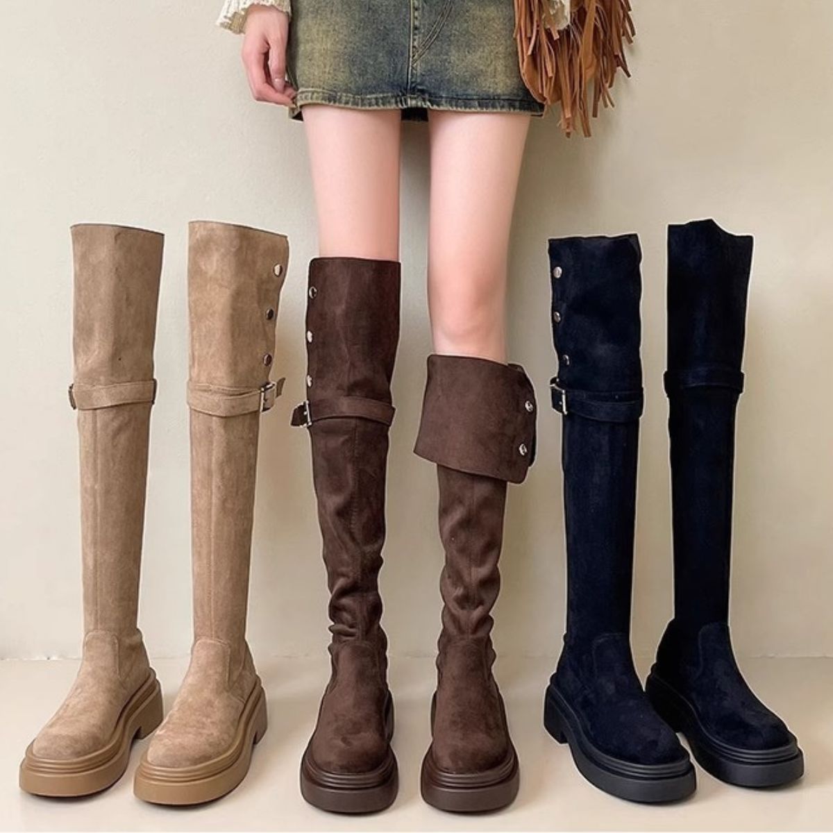 Women's Diana Knee High Boots - 7cm/2.8in