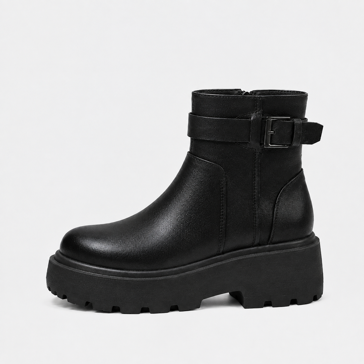 Women's Elsa Platform Leather Boots - 6cm/2.4in
