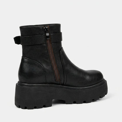 Women's Elsa Platform Leather Boots - 6cm/2.4in