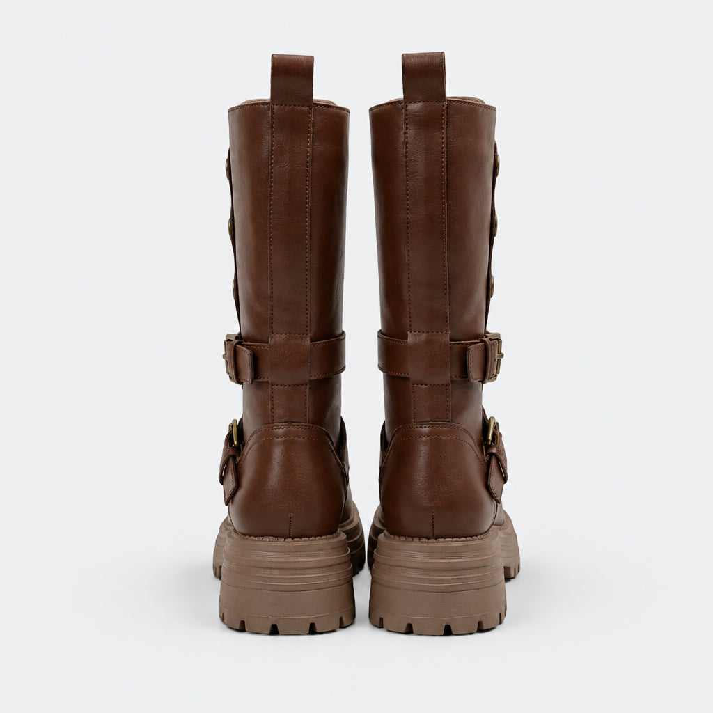 Women's Sydney Platform Strap Boots - 8cm/3.2in