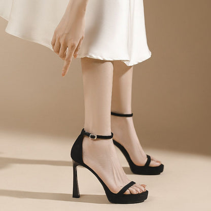 Women's Zubumei Ankle Strap High Heels - 11cm/4.3in