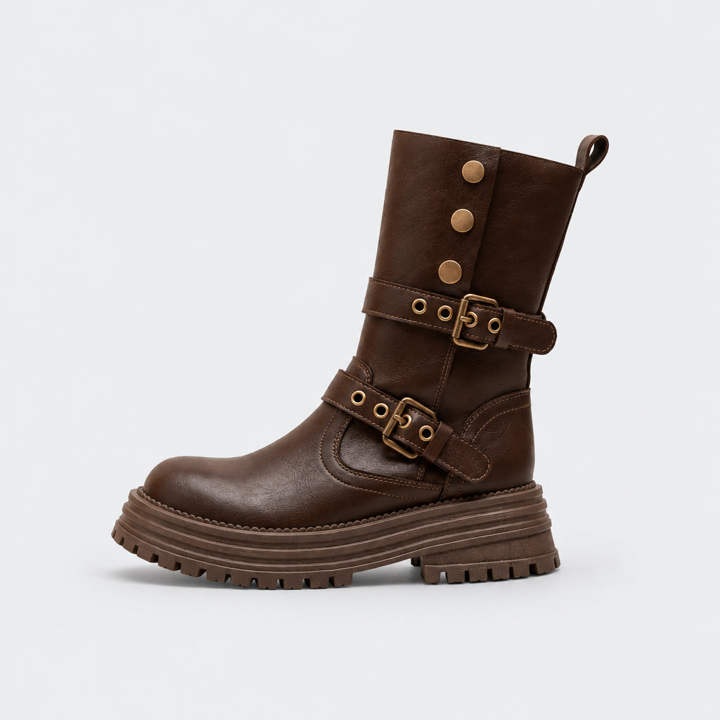 Women's Sydney Platform Strap Boots - 8cm/3.2in